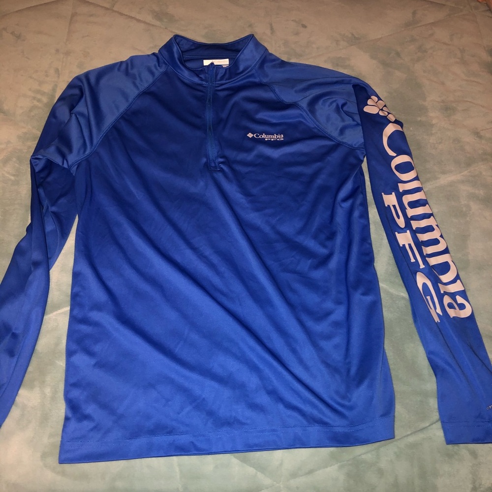 Dry-fit long-sleeve half zip up sweatshirt